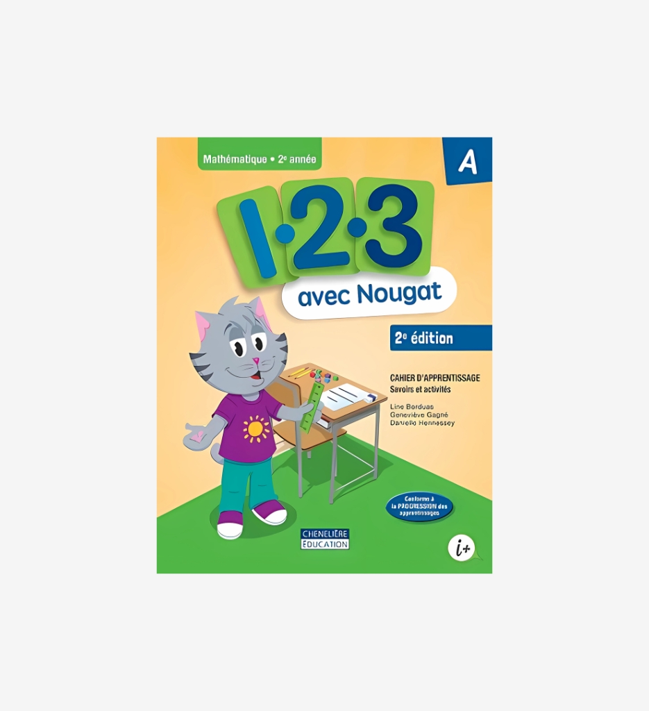 1 2 3 avec nougat 2 eme annee -cahier d'apprentissage a / b
